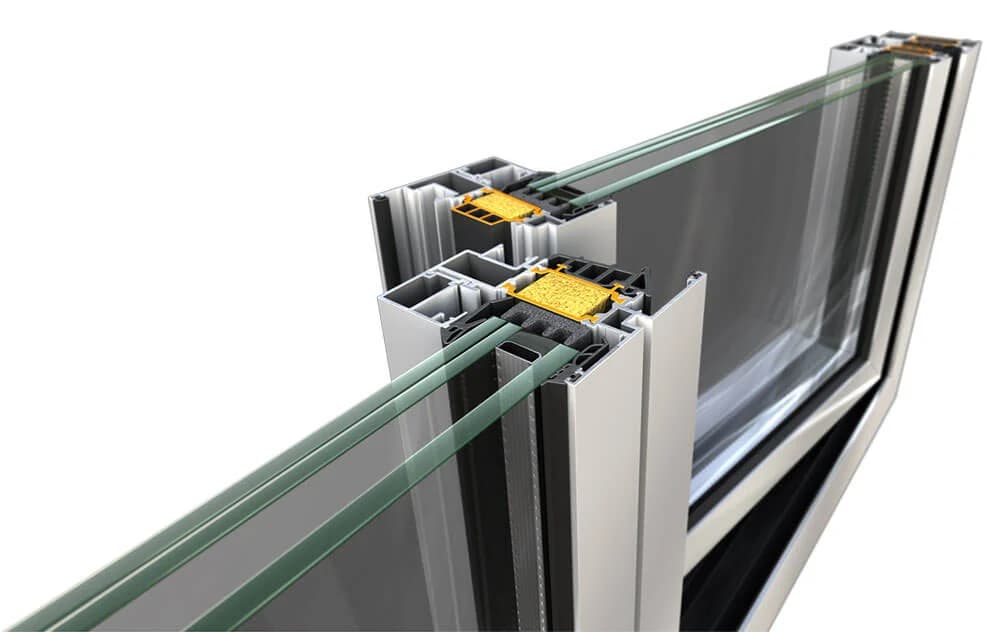 Alüminyum Pencere Kesiti - İnce Profil ve Üçlü Cam